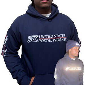 Reflective Postal Hoodie | Choose Logo | Delivery Carrier Worker Sweatshirt